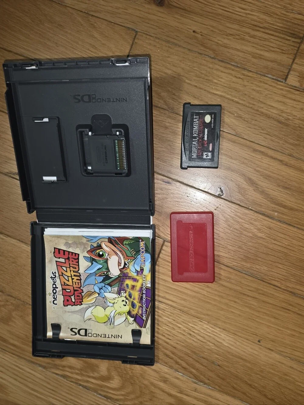 VINTAGE LOT GAMES Nintendo Advance DS Neopets Puzzle Adventure Mortal Kombat